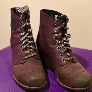 Womens wedge booties